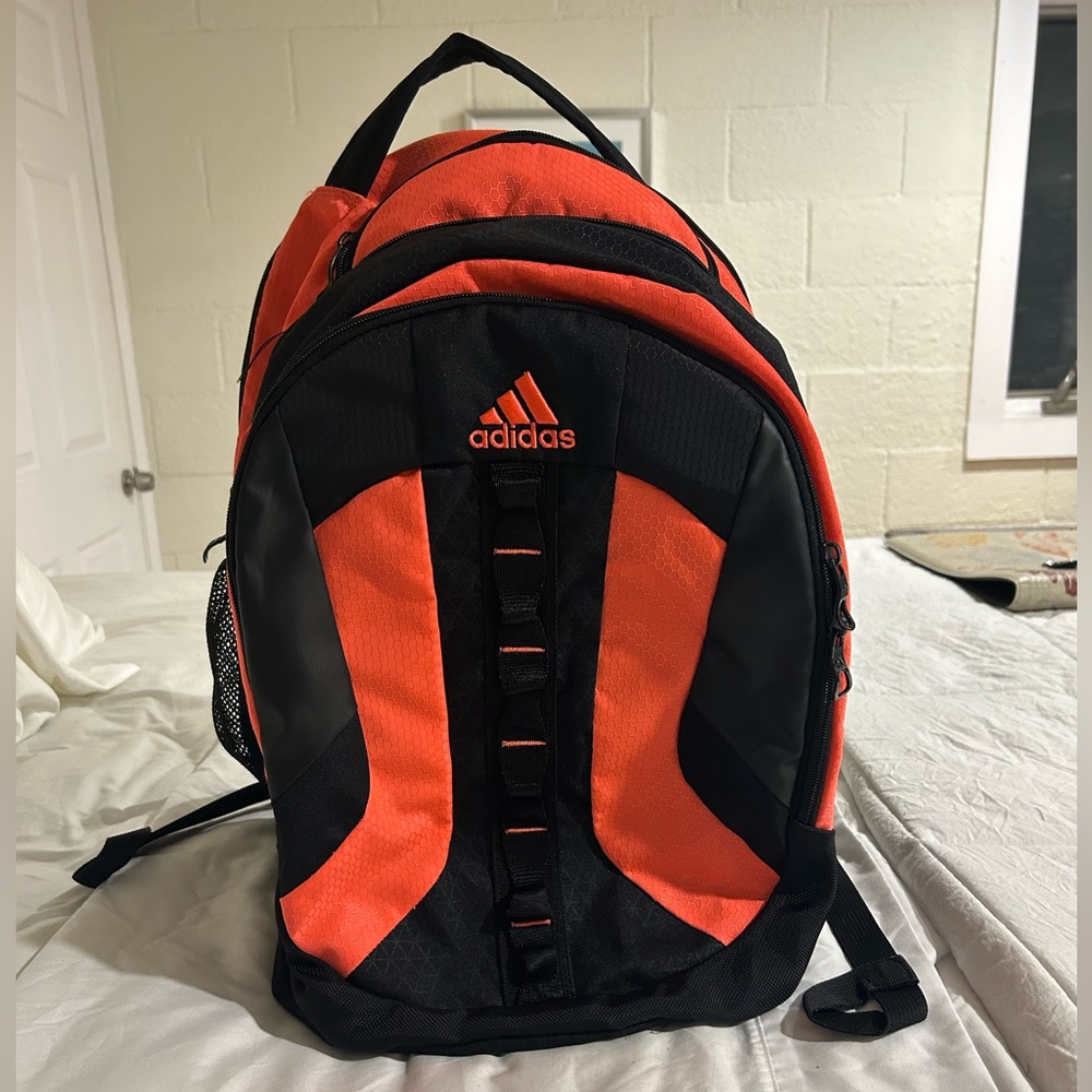 Adidas Load Sping pink and black backpack.